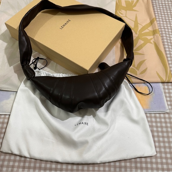 Lemaire Handbags - Emaire Brown Corner Bag